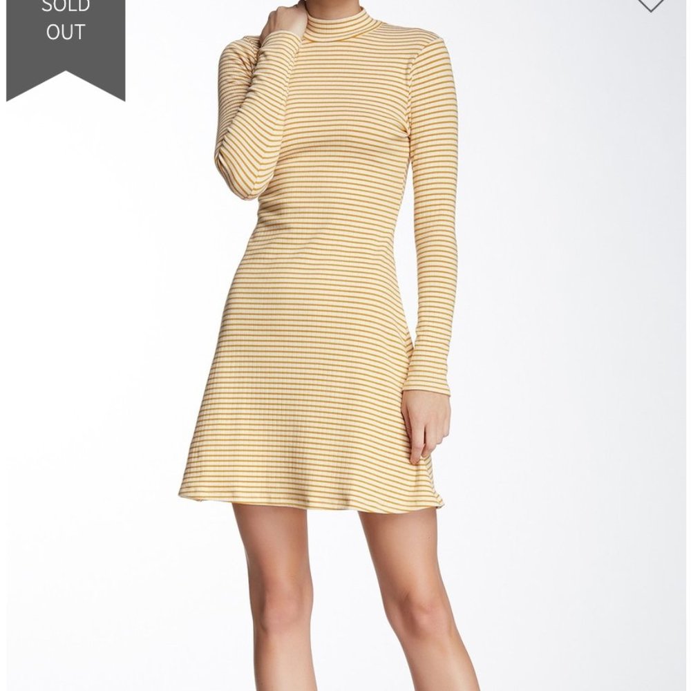 NWOT AMERICAN APPAREL Yellow Stripe Dress